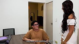 curvy latina fucks candidate 😏