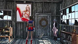fallout 4 has this cute skinny brunette getting sexy at home in 3d anime