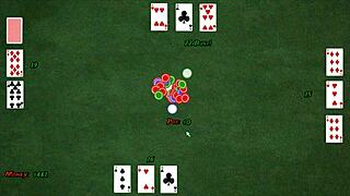 nasty city hentai ep 2: strip poker leads to gloryhole footjob