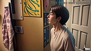 nerdy girl gets taken over by a demon and bangs hot chicks.