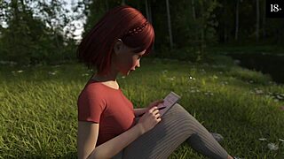 In happy summer part 6 spy on big tits in bathroom hentai gameplay