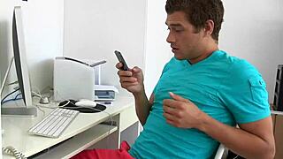 Busty blonde milf has a threesome fucking with teen 18+s