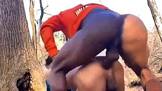 Negão slammed hard with huge balls slapping my ass