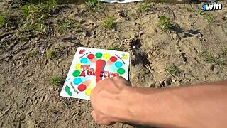 unforgettable twister strip game challenge in forest