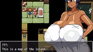 man, this tanned girl natsuki in hentai game ep 2, the pervy carpenter is obsessed with massaging her massive boobs