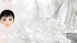 leo anime girl in secret hot spring mixed bath without towel