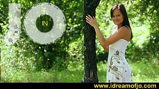 Brunette Masturbates Intensely In The Woods