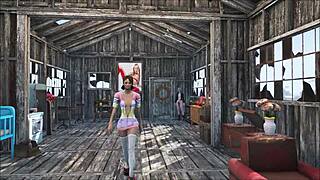 fallout 4 has this cute skinny brunette getting sexy at home in 3d anime