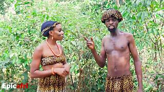 Adam fucks Eve's wet pussy in garden of eden