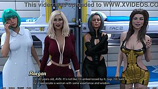 Milfs and teens compete in space!