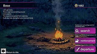 Pretty lady gives footjob in hentai game 😘