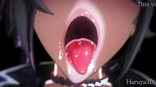 Arlecchino Genshin Impact Blowjob And Creampie In 3D Anime Hentai