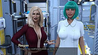 Milfs and teens compete in space!