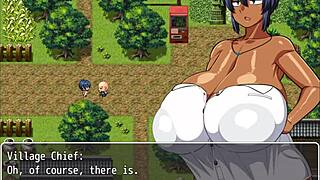 man, this tanned girl natsuki in hentai game ep 2, the pervy carpenter is obsessed with massaging her massive boobs