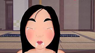 Fa Mulan rides hard in 3D fantasy POV