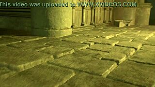 Busty elf dominates man in fight, rewarded with deepthroat blowjob and cowgirl riding