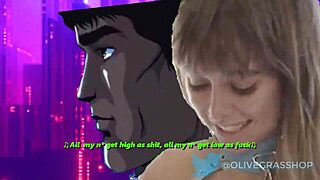 I love riley reid in cartoon hentai, she gives great blowjob