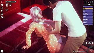 White-Haired Girl In Intense Sex