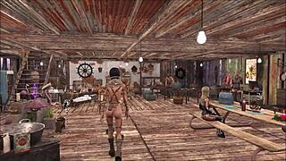 chyler leigh models fallout 4 fashion as a top brunette in anime style