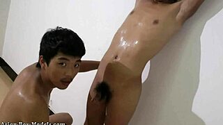 Bound Asian Teen Boys In Intense Gay Blowjob Bondage. Their Restrained Bodies Throb With Pleasure.