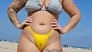 He Begs For Blowjob On Crowded Beach