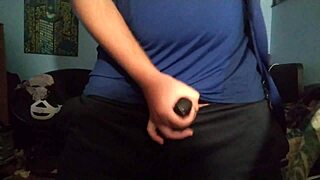 i masturbate with my chastity cage in this solo gay session