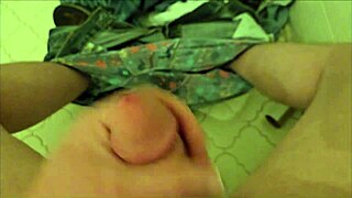 Gay guy jacks off and cums everywhere in this detailed solo session. Watch the intense buildup and explosive finish.