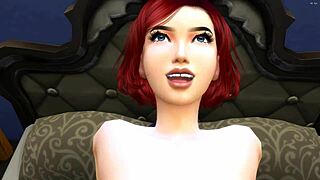 Hulk fucks sexy redhead girl's ass in anal scene