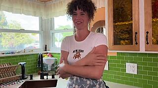 stepmom's cookies lure boys for wild garden banging.