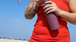 He Begs For Blowjob On Crowded Beach