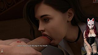 Steps of debauchery 35: blowjob in college with big tits