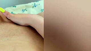 cute girl shows her legs and relaxes alone