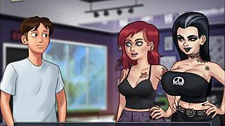 Summertime saga 119 with big tits in cartoon style