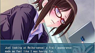 Beautiful Teacher Bound Behind Glasses