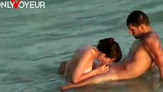 She wanted to swallow at the beach but got covered instead