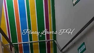 Teen couple has sex in public mall fire exit, almost caught