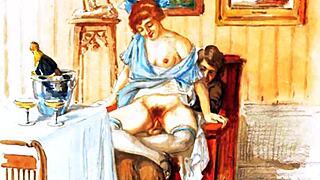 Vintage erotiske tegninger 😍