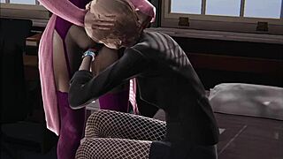 Stocking Lesbian Animation in 3D Cartoon