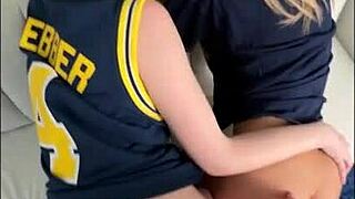 Two sorority girls in dorm with athena heart and ashlyn angel