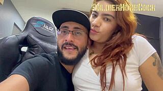 She Came for Contracts but Sucked My Huge Cock and Swallowed Again