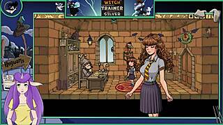 Sorceress training continues with big-chested witch in animated game