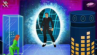 in this episode, the cute girl in outfit shows her big tits and squirts during sexy time with paprika trainer