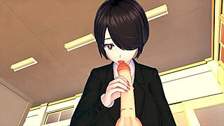 Šéfka cvičí zaměstnance v intenzivním 3D hentai