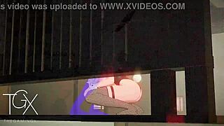 Sexy fantasy girl engages in anime hentai sex games