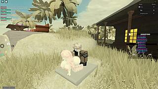 Roblox porn clip shows big tits bouncing in wild doggy and anal action. Ass shaking adds extra heat.