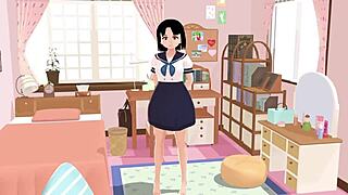 school girl in uniform