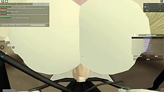 Roblox porn clip shows big tits bouncing in wild doggy and anal action. Ass shaking adds extra heat.