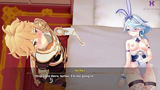 Genshin Impact babe whispers, tonight I’m yours for wild riding and sucking. Get ready for 3D cartoon cowgirl action with cum in mouth!