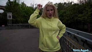 Is this stunning blonde euro babe ready for hard deep dicking in public?