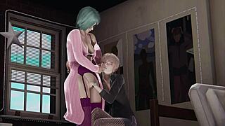 Stocking Lesbian Animation in 3D Cartoon